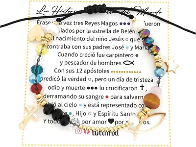 Pulsera La Historia Más Bella (Jesús) - Nacimiento de Jesús - Navidad - Reyes magos