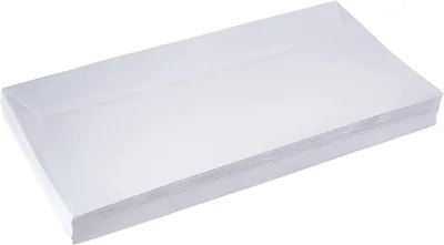 Maxi White Envelopes 80gsm, 22.9x10.1cm, Peel & Seal, 50 Pc, MXWHITE - Best Deal