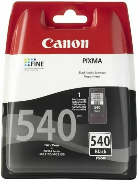 Canon Ink - PG-540 Genuine Black Printer Ink Cartridge
