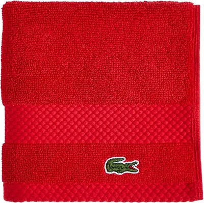 Lacoste Heritage Supima Cotton Wash Cloth, Formula One, 13" x 13", Best Deal