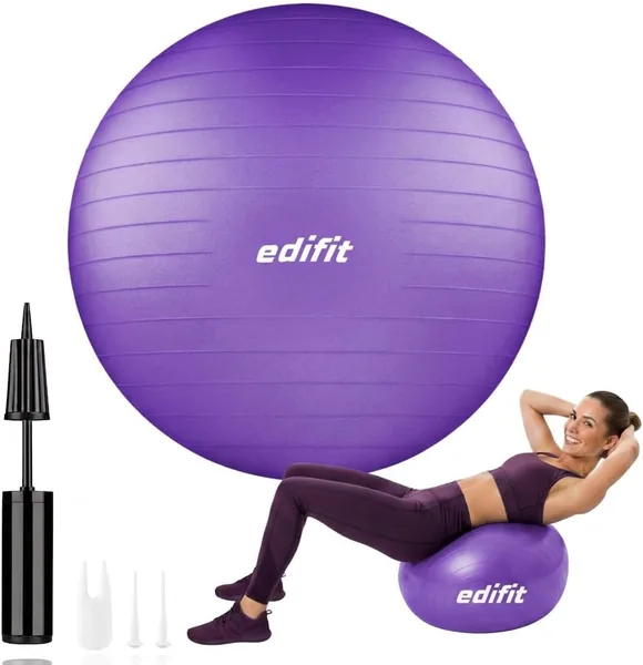 Pilates Ball 55, 65 and 75 cm Home Exercise Includes Pump