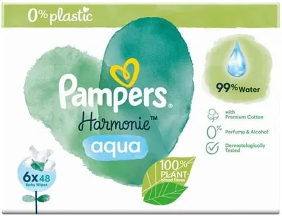 Pampers Harmonie Aqua Baby Wipes 288ct Old Version Best Deal