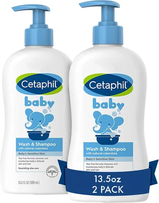 Cetaphil Baby Wash & Shampoo Pack of 2, 13.5oz (Best Deal)