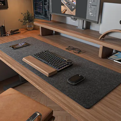 DAWNTREES Large Felt Desk Pad | 26% Off