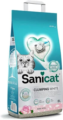 Sanicat White Clumping Litter Rose Petal