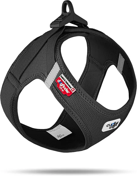 curli Dog Vest Harness with Clasp, Air Mesh, Black, S