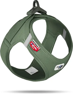 Curli Hundegeschirr mit Verschluss, Air Mesh, Moos, S - 24% Rabatt