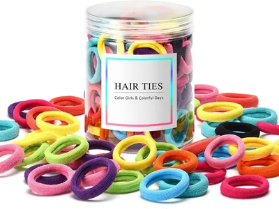 100 Pcs Baby Hair Ties, Seamless Cotton Toddler Hair Accessories