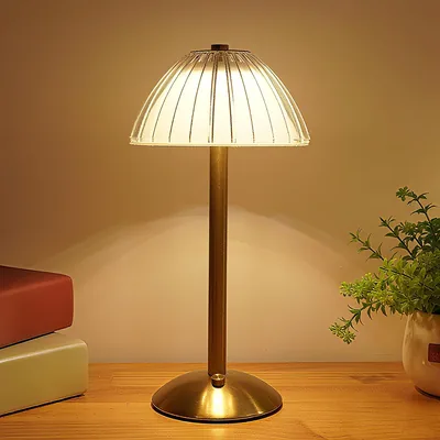 LANMOU Modern Rechargeable Table Lamp, LED Battery Powered