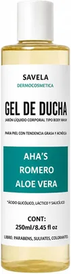 Gel de ducha equilibrador para piel grasa con AHA y romero - 250ml