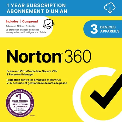 Norton 360 2026 - 73% Off | 3 Device Antivirus