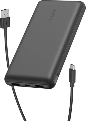 Belkin Draagbare 20K mAh USB-C Lader, Powerbank 20000mAh met USB Type-C Ingang/Uitgang en Twee USB-A Poorten, voor iPhone - 50% Korting