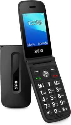 SPC Titan - Funda para Teléfono Móvil para Mayores, Botones y Teclas Grandes, Fácil de Usar, Campana de Puerta 100dB, Configuración Remota, con Campana, Mejor Oferta