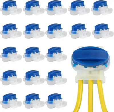 Encham 20 Wire Connectors med Gel Vattendött Kabelansluitning för Garden Robot Lawn Mowers Outdoor - 5% avslappnad