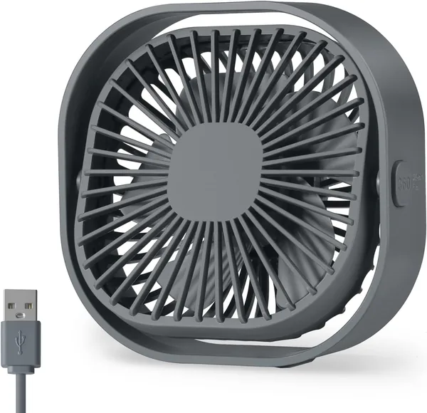 Desk Fan USB Small Fans for Desktop Table Bedside