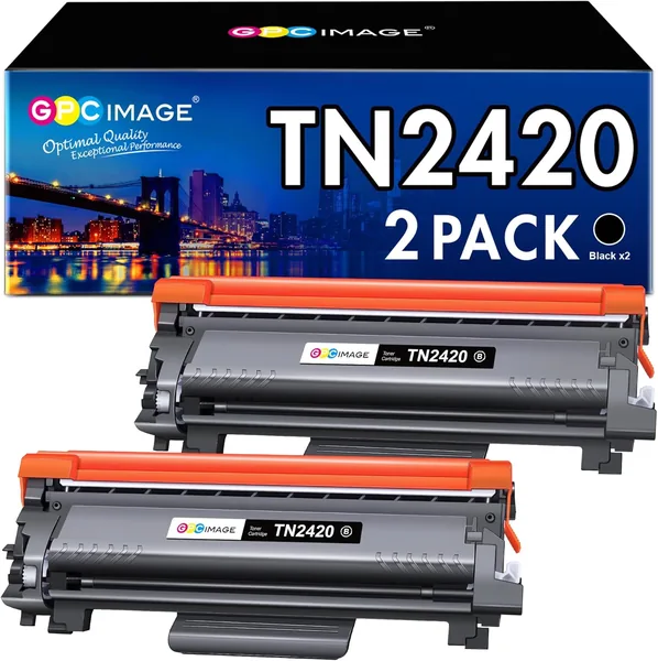 Cartouche d'encre GPC Image TN2420 compatible avec Brother TN2420 pour DCP-L2530DW, MFC-L2710DN, HL-L2350DW, HL-L2375DW - Meilleures affaires