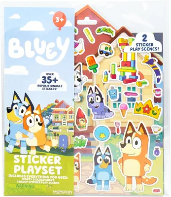 Bluey Sticker Playset - Interactive Puffy Stickers