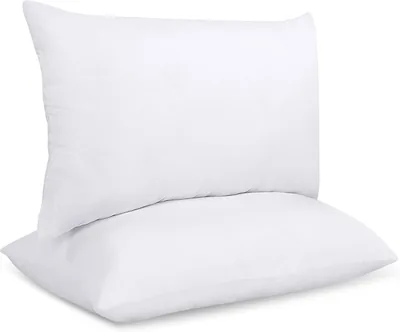 Utopia Bedding Kussensvulling 50 x 70 cm (Set van 2), Dekkussen voor Sofa (Wit) - 15% Korting