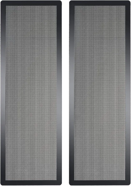 360mm x 120mm Computer Case Fan Dust Filter PC Mesh Filter Cover Grills with Magnetic Frame, Black Color (2 Pcs)