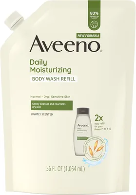 Aveeno Daily Moisturizing Body Wash Refill, Soothing Oat 36 Fl. Oz