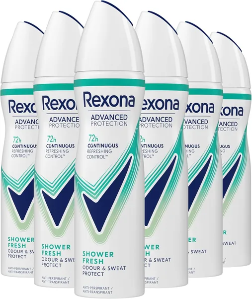Rexona Dames Geavanceerde Bescherming Shower Fresh Anti-transpirant Spray, 72 uur bescherming - 10% korting