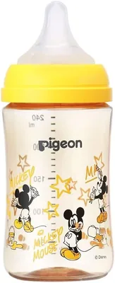 ピジョン授乳ボトル 240ml 3ヶ月以上用 ディズニー 高品質プラスチック 医療にも使用