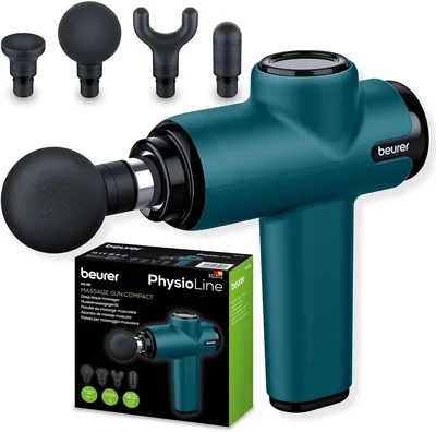 Beurer MG 99 Massaggun med 4 Tillbehör, Trigger Point Massagen, Minskar Spann, Kompakt Muskulmassager med 5 Intensiteter - Best Deal