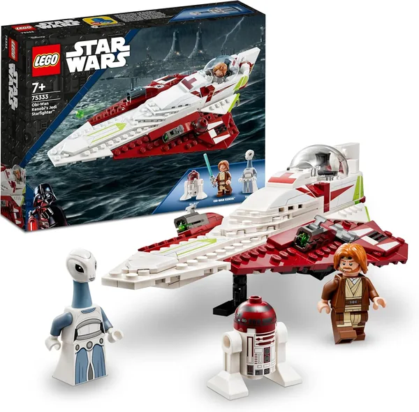 LEGO Star Wars Le Chasseur de Jedi d'Obi-Wan Kenobi : Jeu de Construction avec Minifigure Taun, Droid, Lightsaber, G