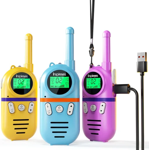 Inspireyes Walkie Talkies for Kids Rechargeable