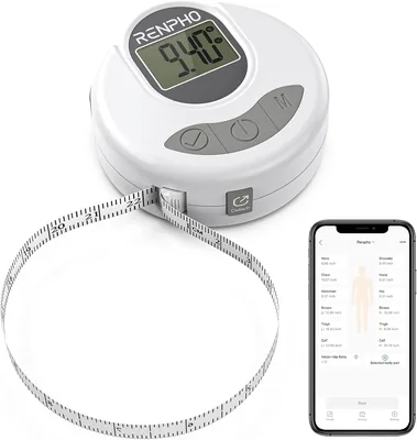 Retractable Smart Body Fat Scale - App Sync