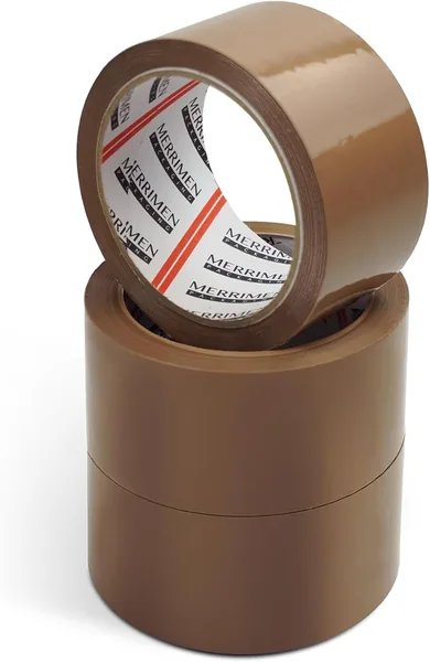 Merrimen Strong Heavy Duty Roll Pack Brown Packaging Tape