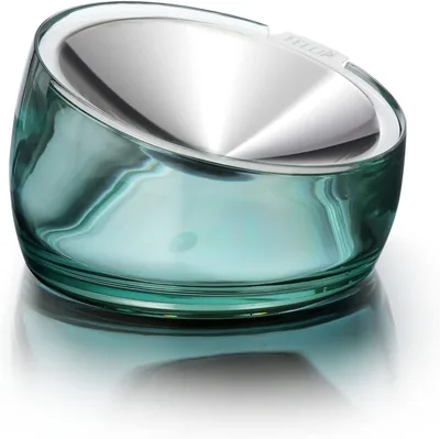 Felli Pet Oblik Whisker Fatigue Friendly Cat Food Bowl, Stainless Steel