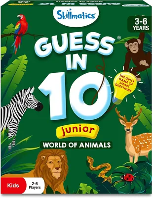 Guess in 10 Junior World of Animals - Educational Board Game for Kids