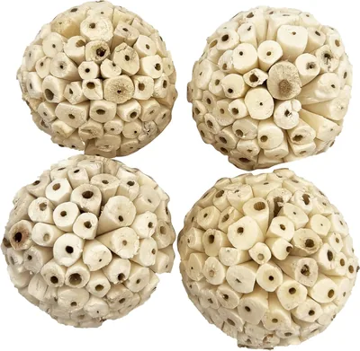 Small Sola Bird Balls Pk4 - Natural Foraging Foot Toys