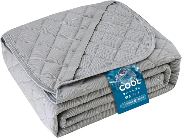 Matdeco Mattress Pad, Single, Summer, Washable, Reversible, Cooling Sensation
