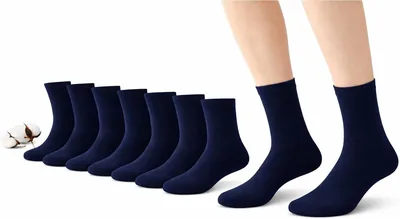 CYS Calcetines 6 pares uniformes escolares cortos para niños niños y niñas