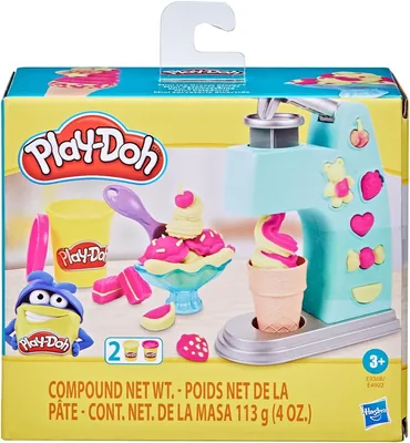 Play-Doh Mini Sorveteria Divertida - Conjunto de Brinquedo com Acessórios e 2 Potes - 47% Off