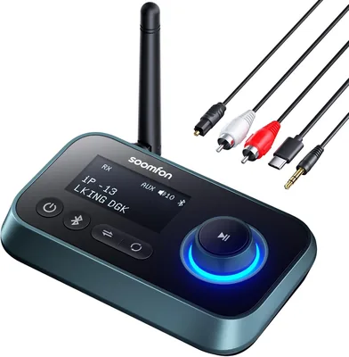 SOOMFON Bluetooth Transmitter Receiver TV Adapter