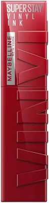 Maybelline Super Stay Vinyl Ink, Lápiz Labial de Larga Duración con Efecto Vinilo y Brillo Inmediato, Color Intenso