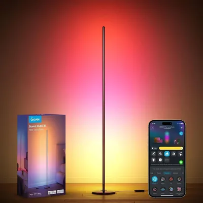 Govee RGBIC Floor Lamp - Smart Modern Design with Music Sync