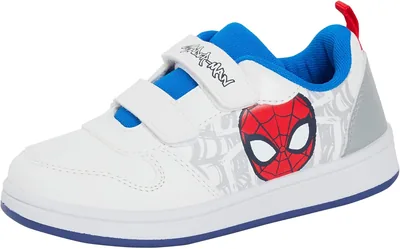 Marvel Boys Spiderman Trainers - Lightweight & Easy Fit White