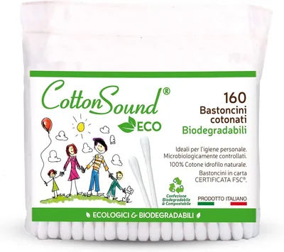 Stuzzicadenti in Cotone Eco 160 Pezzi - 6% di Sconto