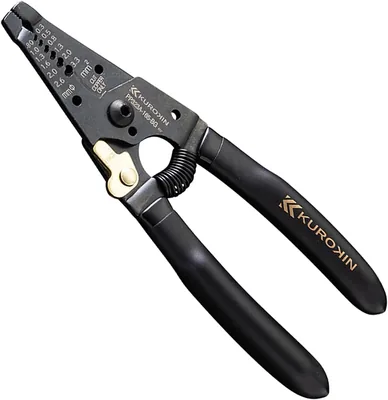 Fujiya Wire Stripper A-Type, 6.5 in (165 mm), Black Gold, Spring Included
