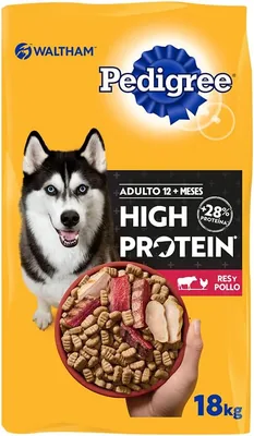 Pedigree - Croquetas para Perro Adulto con Alta Proteína de Res y Pollo, 20% Off