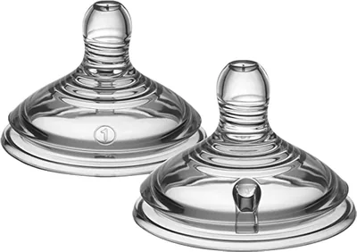 Tommee Tippee Closer to Nature Baby Bottle Teats (2 Pack)