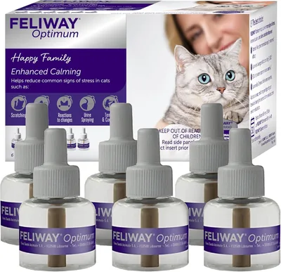 FELIWAY Optimum Cat Diffuser Refill Pack (6-Pack) - 8% Off