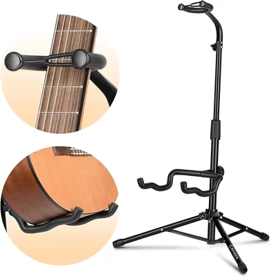 CAHAYA Guitar Stand Tripod Neck Holder