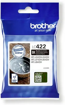 Cartouche d'encre Brother LC-422BK pour MFC-J5340DW, MFC-J5345DW, etc. - Meilleur Prix