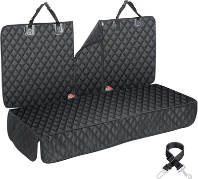 ANOSOSPECIAL Isofix Waterdichte Kinderspeelkleed voor Achterstoel met Veiligheidsgordel Schraapbestendig voor Hond en Achterbank