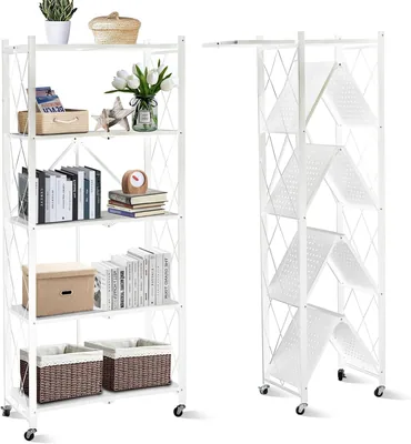 SKY-TOUCH Foldable Storage Shelves 5 Tier - Save 10%